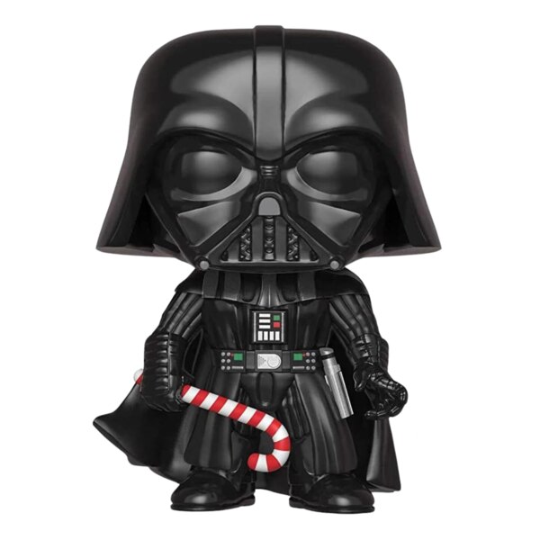 Darth vader holding candy cane